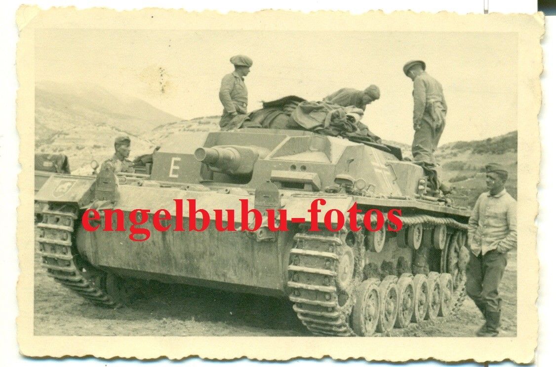 FOTO - STURMGESCHÜTZ - E  TARNUNG - STUG-ABTEILUNG