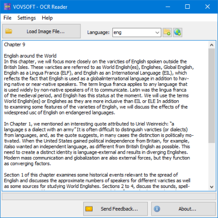 VovSoft OCR Reader 2.0