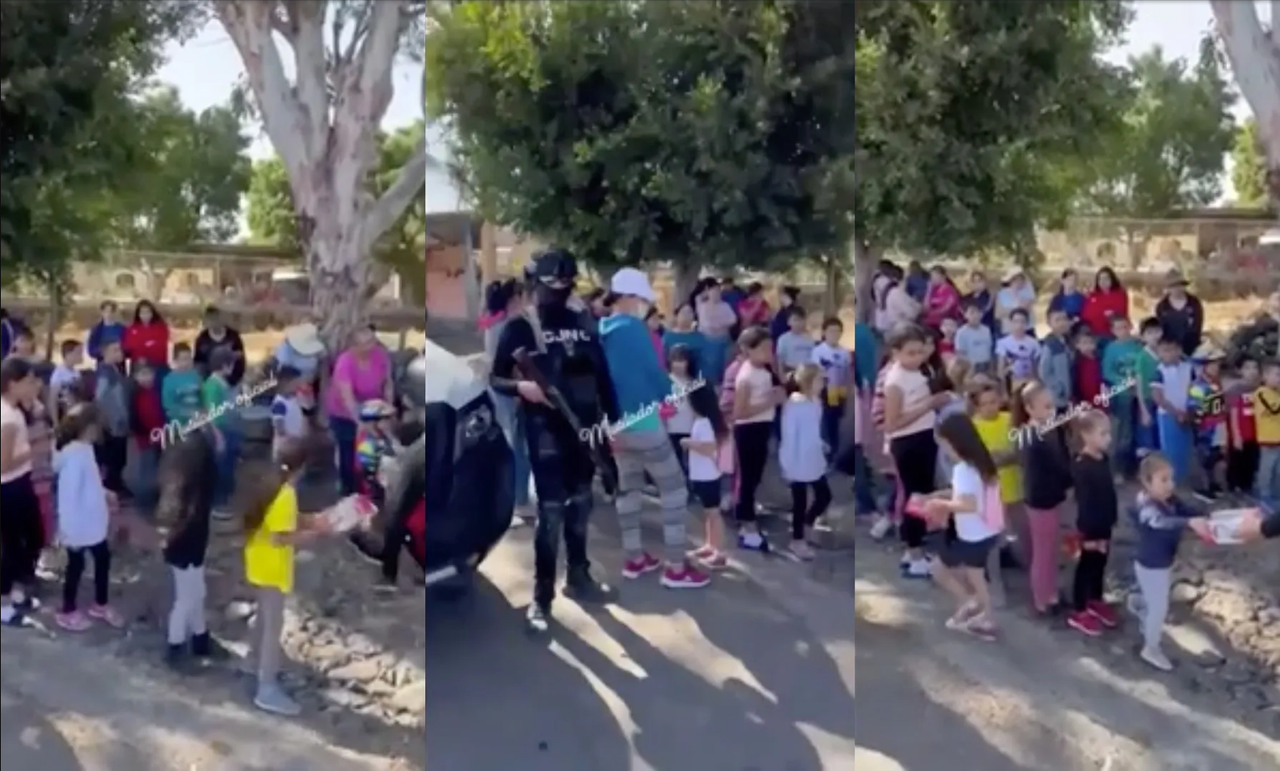 CJNG entregó juguetes a niños por el Día de Reyes