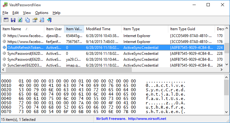 VaultPasswordView 1.11