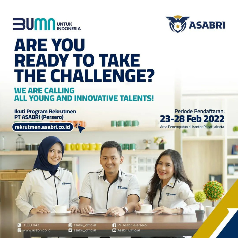 Lowongan kerja BUMN PT ASABRI (Persero)