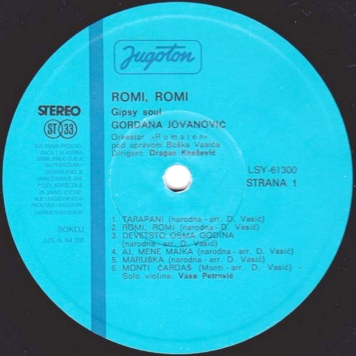 Gordana Jovanovic 1976 sA