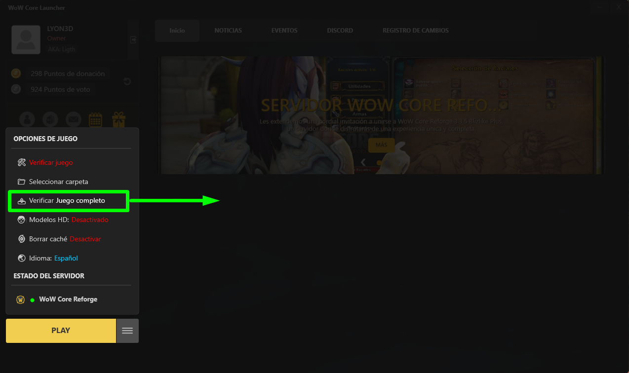 verificar juego