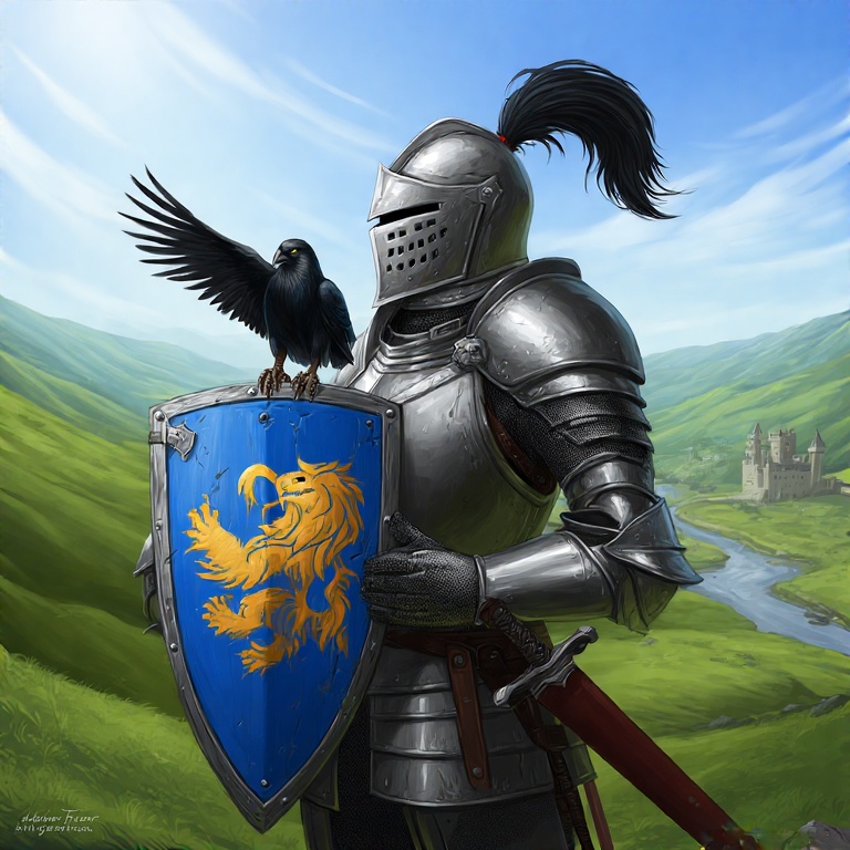 A-medieval-knight-in-shining-a-11