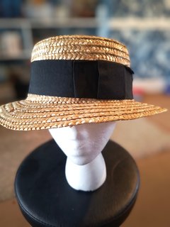 Brown Straw Boater