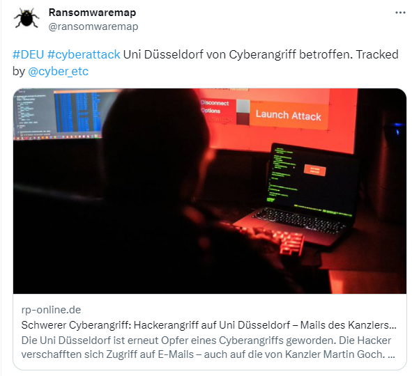 Cyberangriff auf Uni Düsseldorf