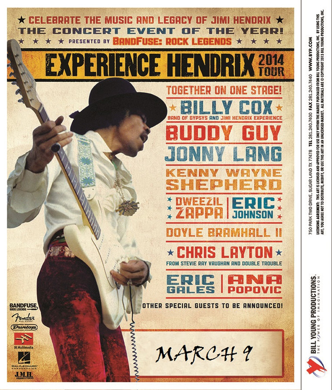 Experience Hendrix Tour-Midlan TX-front