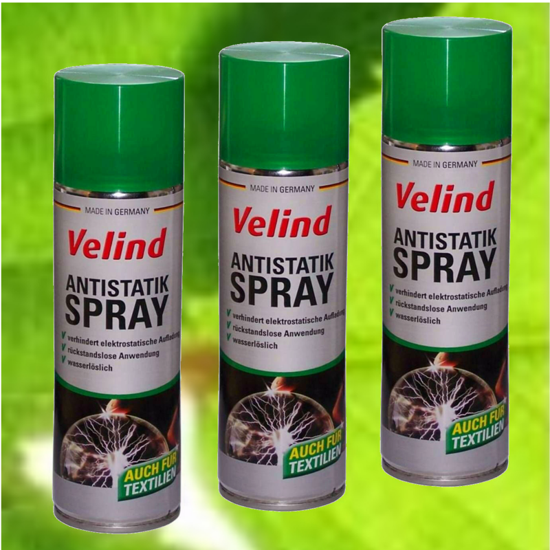 (16,24€/L) Velind Antistatik Spray 3x300ml S | eBay