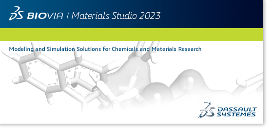 DS BIOVIA Materials Studio 2023 v23.1.0.3829 (x64) DS BIOVIA Materials Studio 2023 v23.1.0.3829 (x64)
