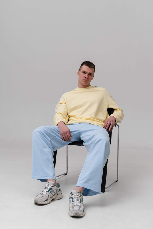 Штани прямі блакитні