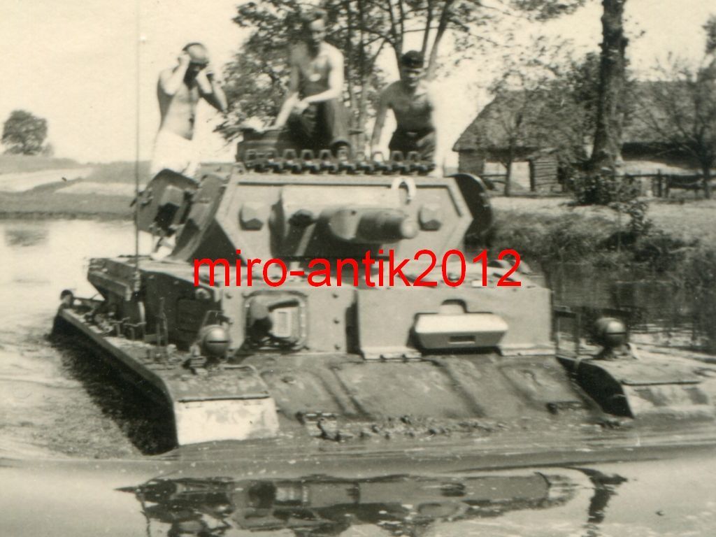 Foto, Panzer-Regiment 39, Panzer, Flußdurchfahrt