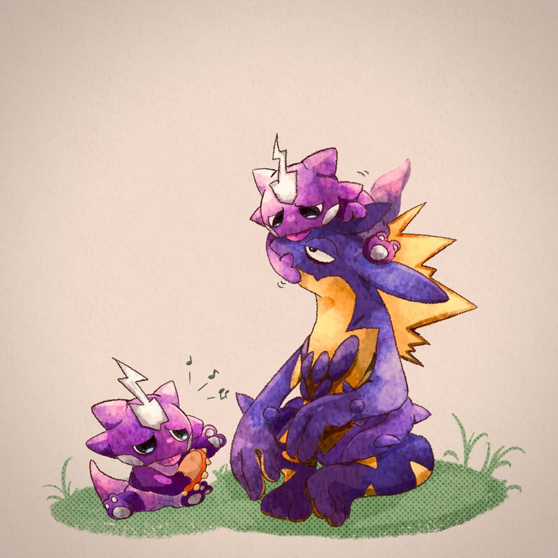 toxtricity-and-toxel-pokemon-drawn-by-zo