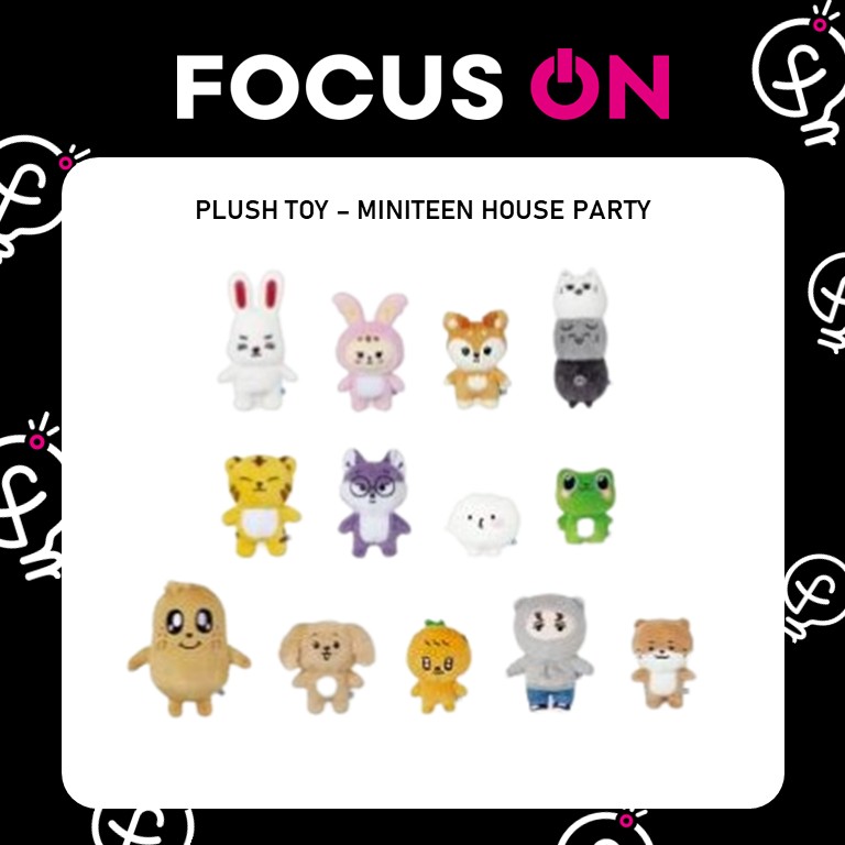 IN STOCK] SEVENTEEN Plush Toy MINITEEN HOUSE PARTY POP-UP OFFICIAL