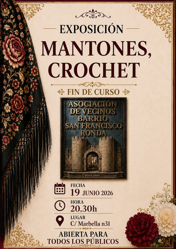 Exposición de mantones de crochet