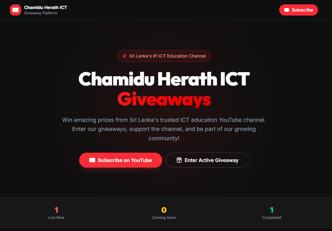 Giveaway Chamidu Project Preview