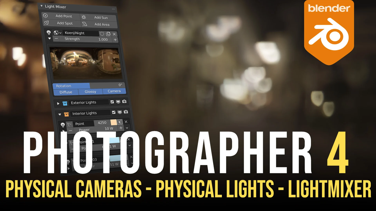 Photographer 4 - Blender Add-on Ver. 4.6.0 (COMPLETE w LighPack and Simple Asset Manager)