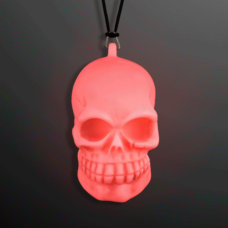 Halloween LED Skull Necklace