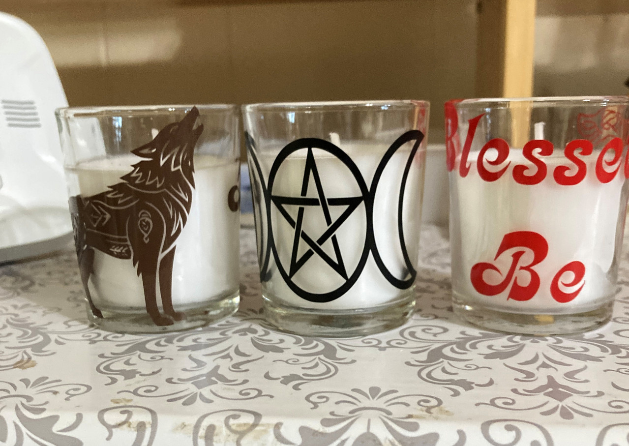 handcrafted votive candle holder