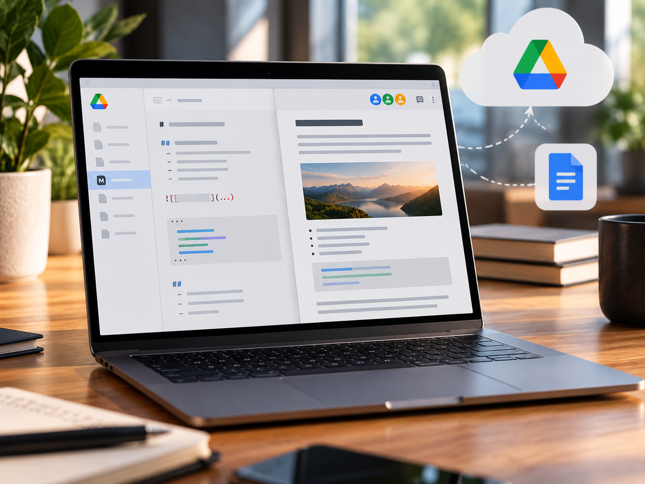O Google começou a liberar suporte direto a arquivos `.md` no Docs e no Drive, reduzindo a distância entre documentos colaborativos, desenvolvimento de software e ferramentas de inteligência artificial.