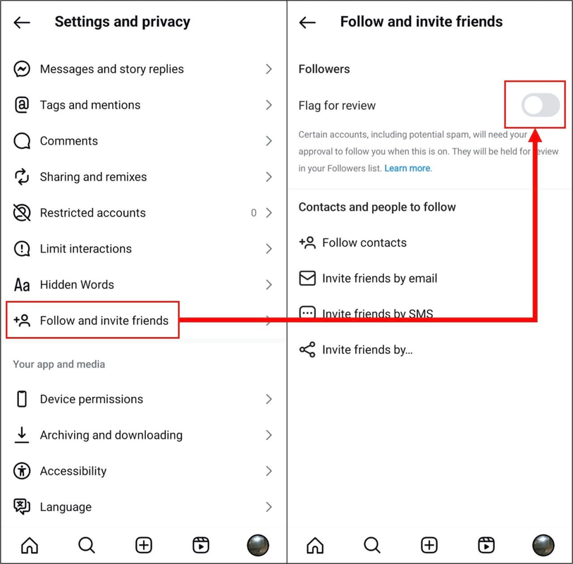  disable flag for review 