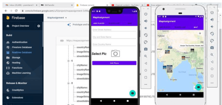 Firebase Database , Show Places on Google Map Android Studio