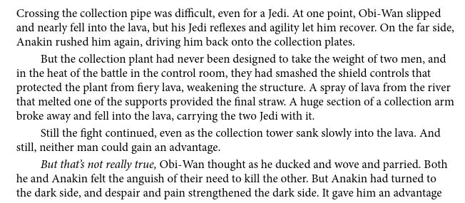 Dark side empowerment can feed off despair Rot S Junior Novel