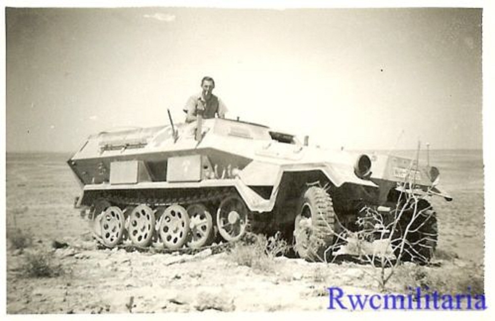KO'd German Afrika Korps SdKfz.251 Schützenpanze