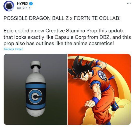 Fornite: Gokú y otros personajes de Dragon Ball Z llegarían al videojuego Fornite: Gokú y otros personajes de Dragon Ball Z llegarían al videojuego