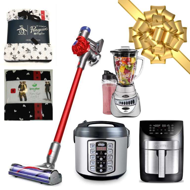 COSTCO - PAQUETECASES Aspiradora Dyson V8 + Gourmia freidora 6.7L + Oster licuadora precise 700 + Olla eléctrica arrocera + Pijama H y M