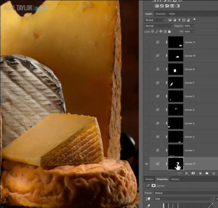 Karl Taylor - Cheese Still Life Post Production