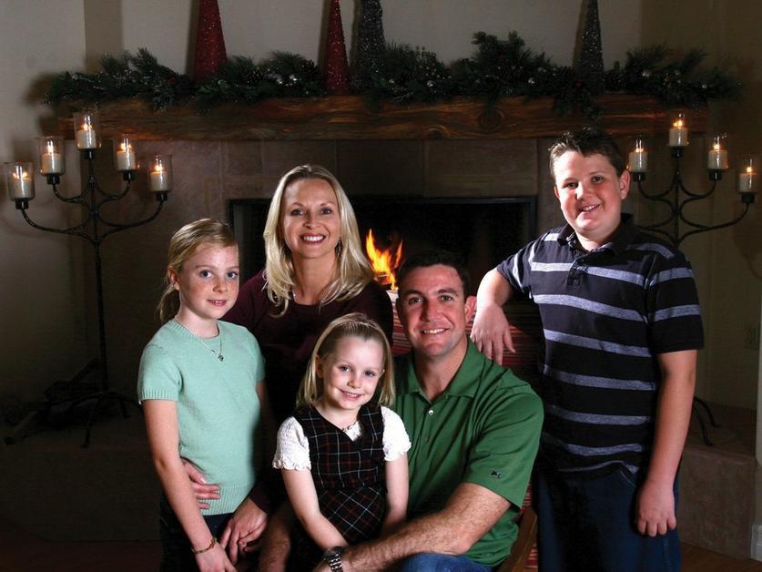 Duncan Hunter with his wife and children