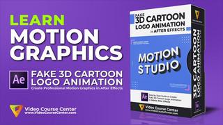 Motion Graphics Create Fake 3D Cartoon Logo Animation in After Effects