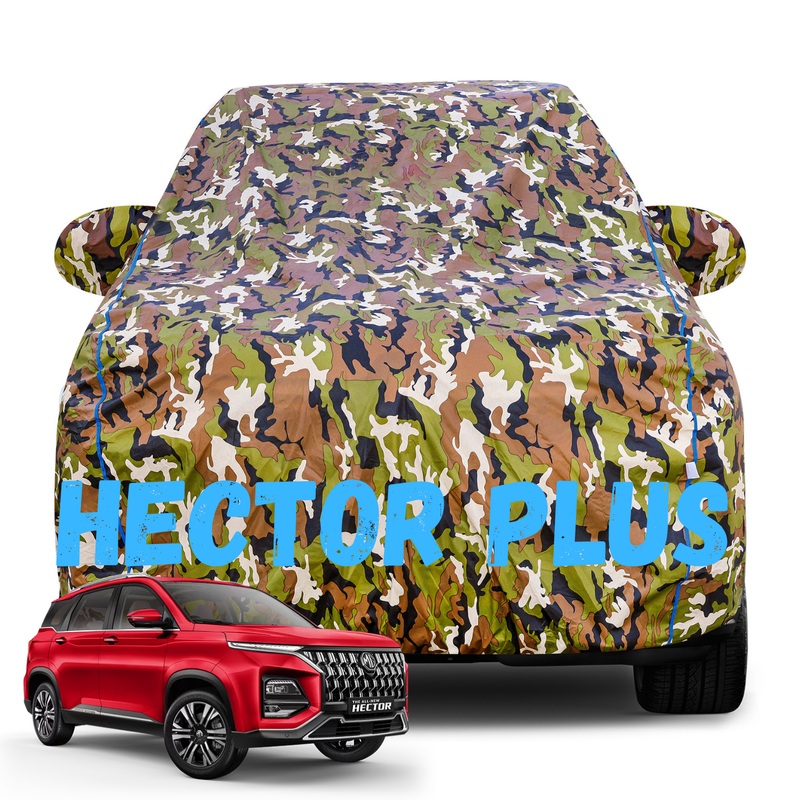 Hector Plus Army Car Cover