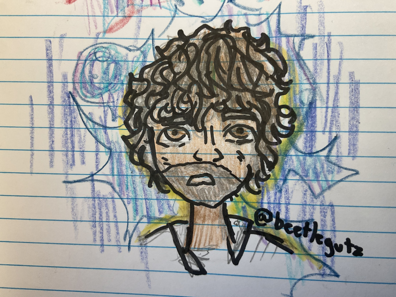 Jayce math book doodle