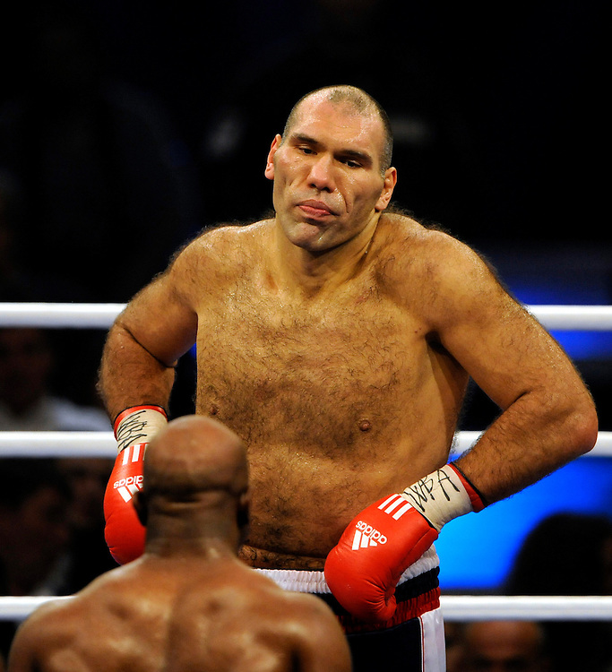 I honestly always pictured him as Nikolay Valuev just with more Adidas. 