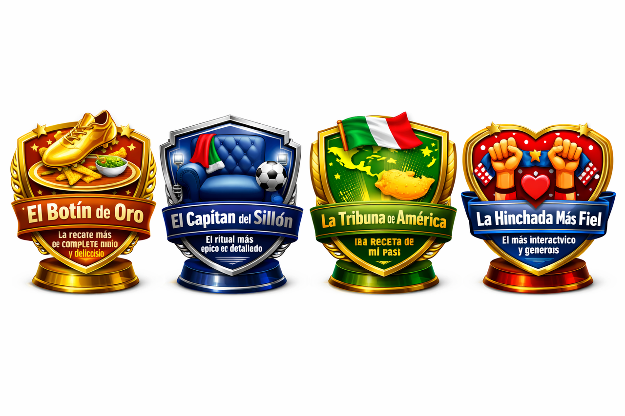Los cuatro trofeos del desafío El Mundial en Casa