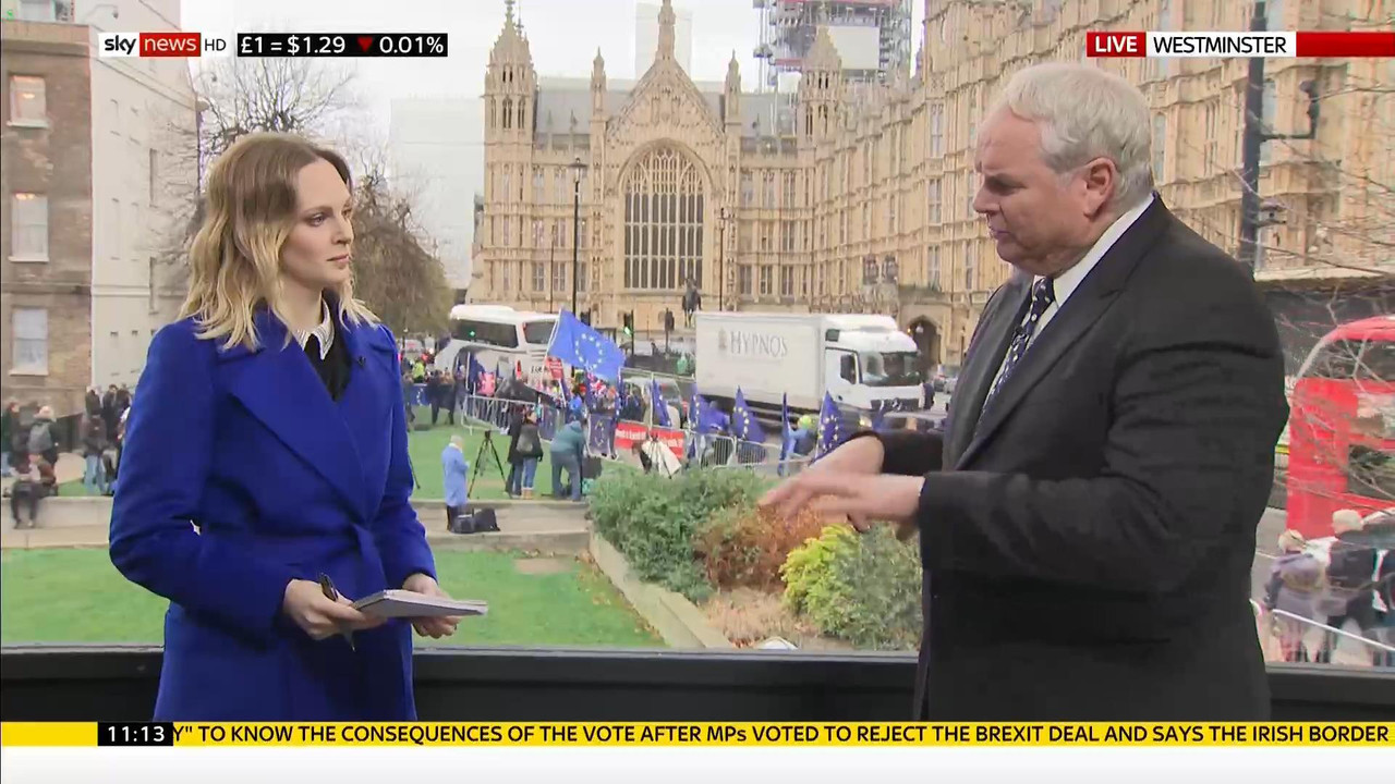 16 January - 11.00.00 - Sky News. Colin Brazier and Jayne Secker