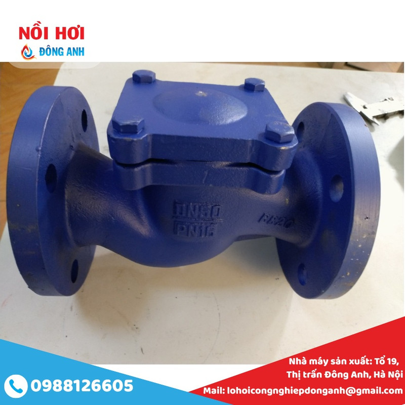 van một chiều mặt bích