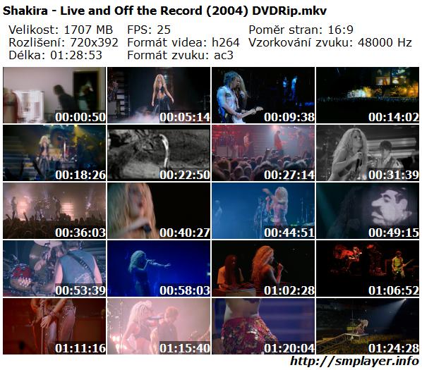 Shakira - Live & Off the Record (2004)