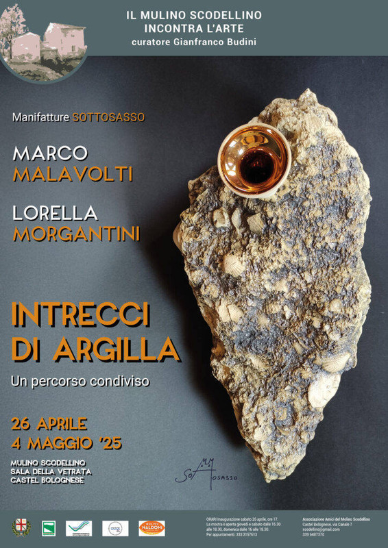 Il Mulino Scodellino incontra l’arte: dal 26 aprile al 4 maggio la mostra “Intrecci di Argilla – Un percorso condiviso” Il Mulino Scodellino incontra l’arte: dal 26 aprile al 4 maggio la mostra “Intrecci di Argilla – Un percorso condiviso”