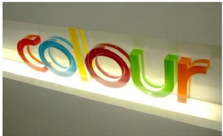 AC-04 acrylic back colored letter display view 2
