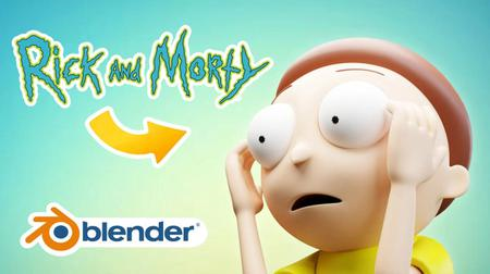 Learn How to Create A 3D Rick And Morty Character