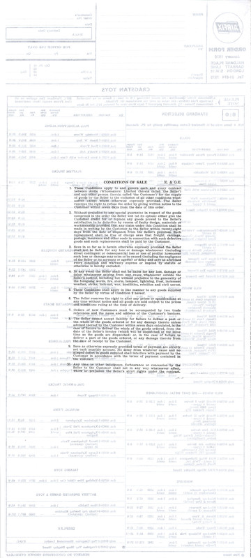 Airfix Order Form January 1970 Cragstan Toys 2