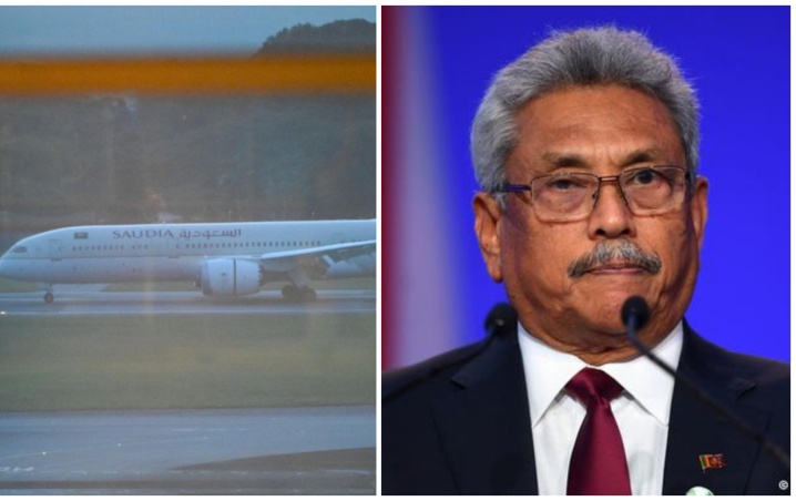 Tras huir de su país, presidente de Sri Lanka llega a Singapur