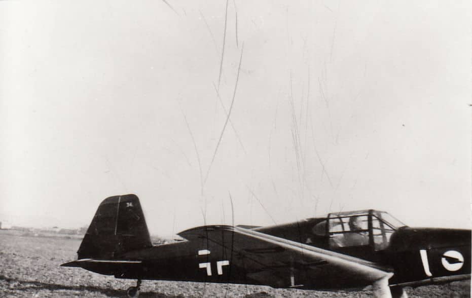 Foto Luftwaffe Flugzeug Bü 181 der AB 24 Olmütz 