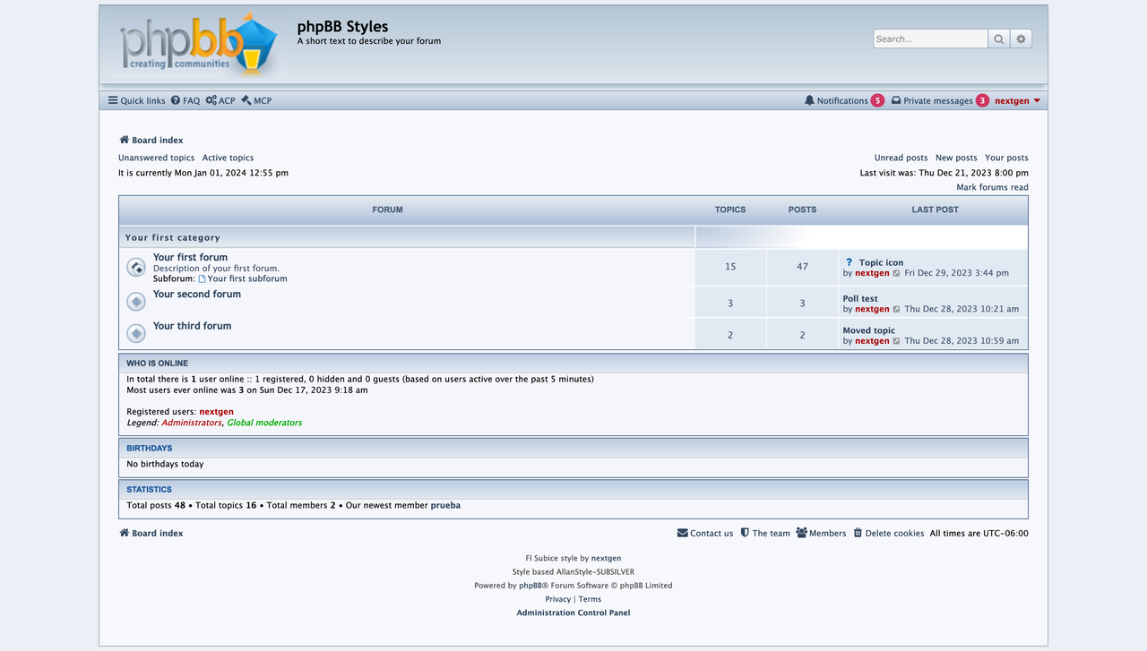 Screenshot 2024-01-01 at 12-55-29 (5) phpBB Styles - Index page