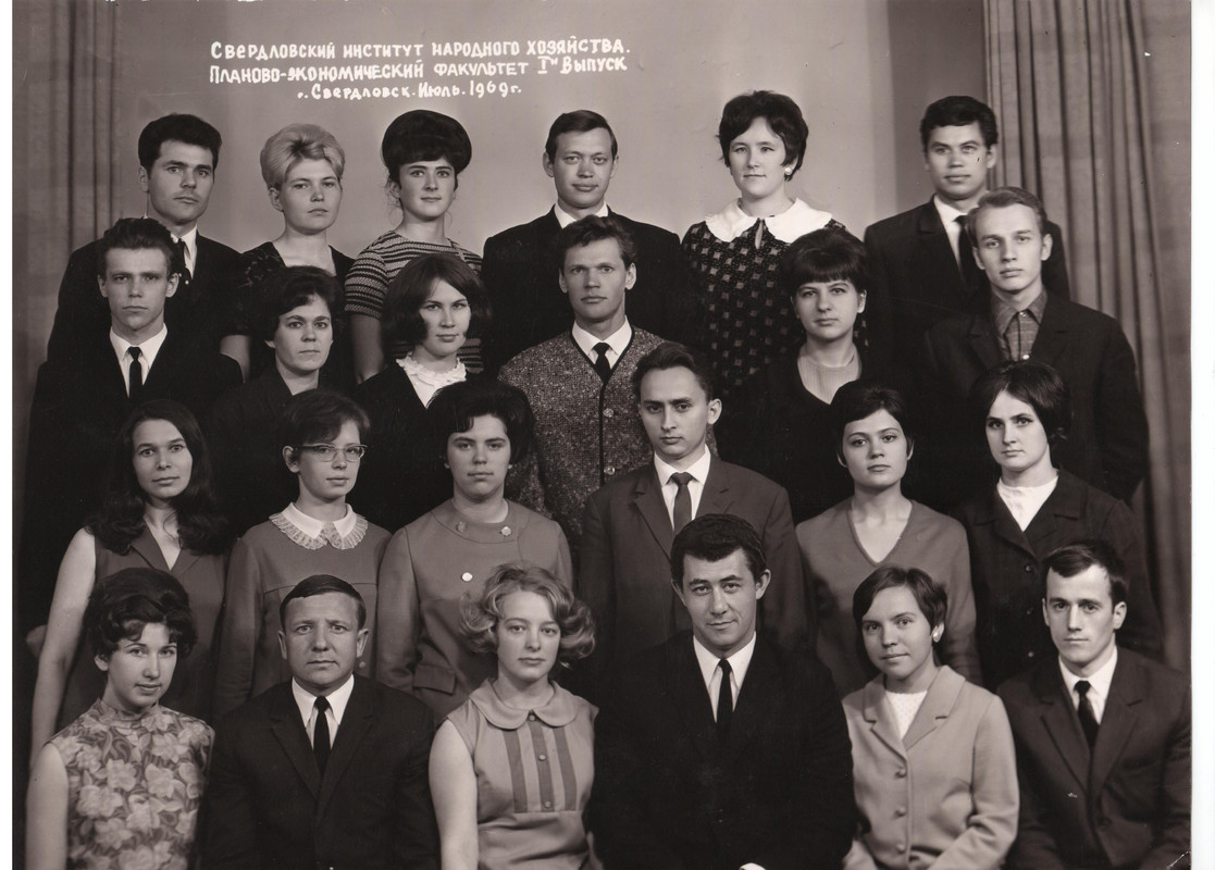 18.Первый выпуск планово-экономического факультета Свердловского института народного хозяйства. Июль