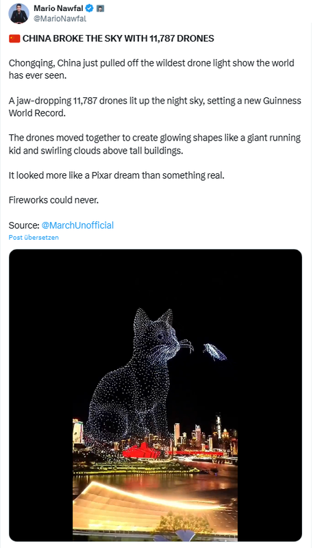 Drohnen-Show in China