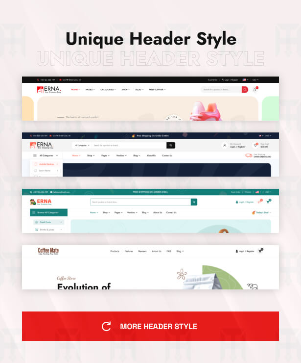 Erna - Multishop WordPress Theme