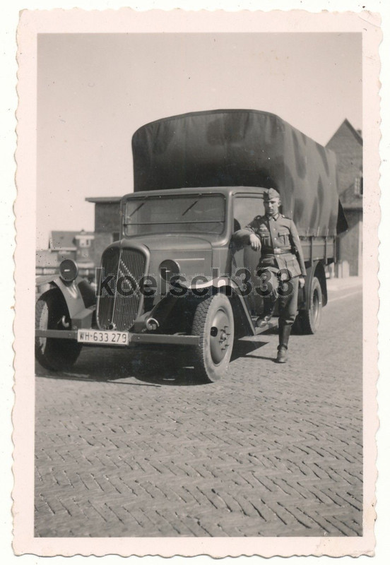 Foto französischer Citroen LKW Wehrmacht Beute K